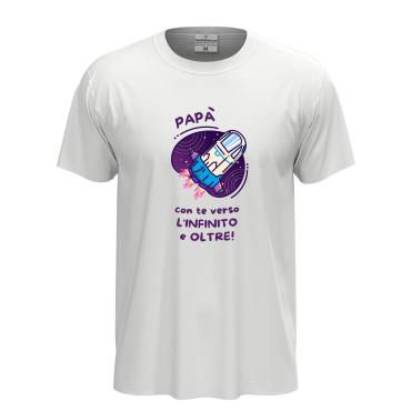 T-shirt classica unisex a manica corta con stampa 