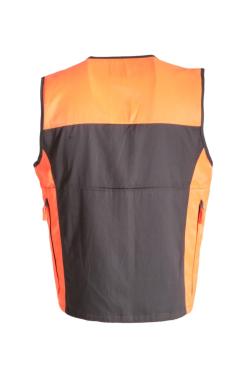 Gilet smanicato misto cotone caccia arancio cinghiale uomo c