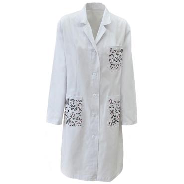 Camice bianco medico dottoressa laboratorio donna pediatra P