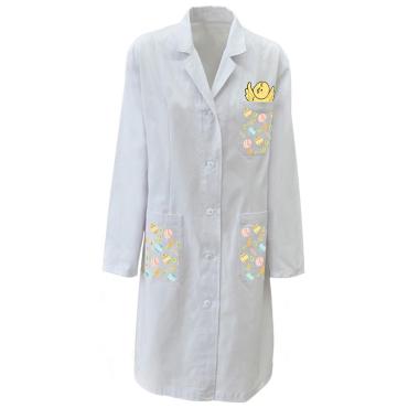 Camice bianco medico dottoressa laboratorio donna pediatra P