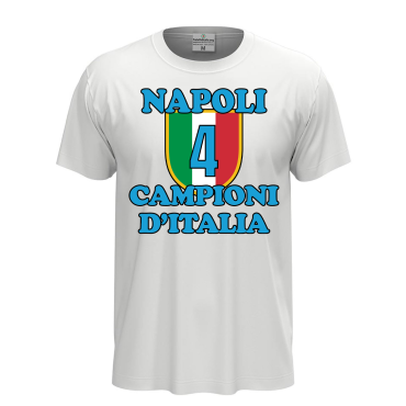 T-shirt 4 Scudetto Napoli campione d'Italia 2025 Unisex Magl