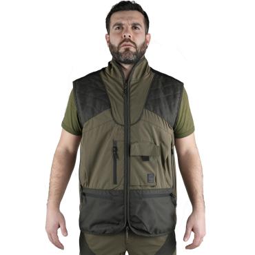 Gilet da caccia Ergonomico idrorepellente con carniere poste