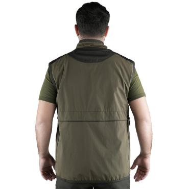 Gilet da caccia Ergonomico idrorepellente con carniere poste