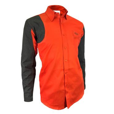 Camicia caccia maniche in antistrappo cotone impermeabile ri