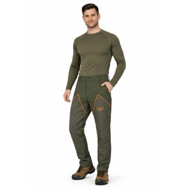 Pantalone da Caccia Evo in Cotone Elasticizzato con Rinforzi