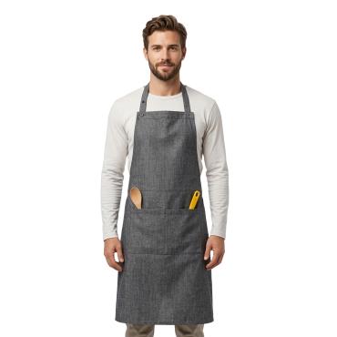 Grembiule Paravanti ristorante con Tasche Personalizzabile L