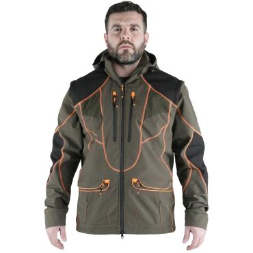Giacca Softshell Alta Resistenza con maniche staccabili micr