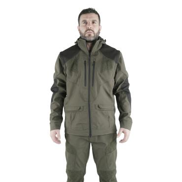 Giacca Softshell Alta Resistenza con maniche staccabili micr