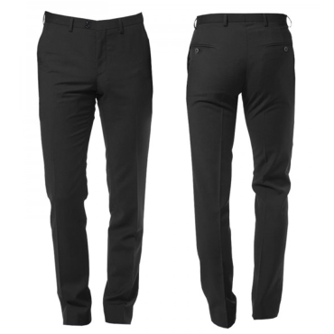 Pantalone Classico Donna Avvitato Nero Elegante Antipiega Pr