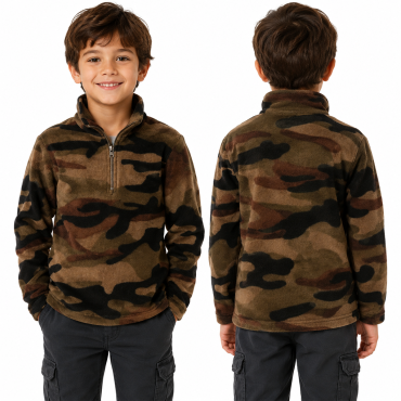 Maglia maglione felpa bimbo bambino pile invernale calda mil