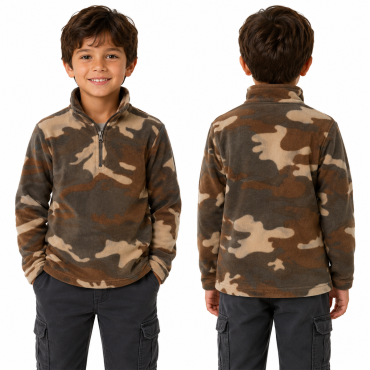 Maglia maglione felpa bimbo bambino pile invernale calda mil