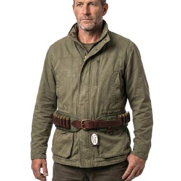 Cartucciera caccia proiettili pelle cordura 30 trenta celle 