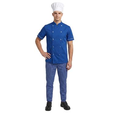 Completo cuoco chef cucina giacca pantalaccio cappello kit r