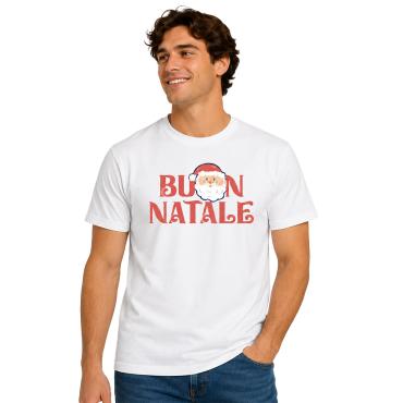T-shirt classica mezza manica con stampa a tema NATALE - Per