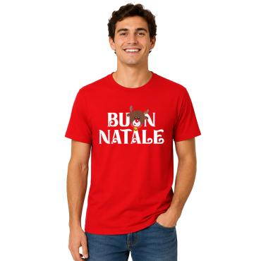T-shirt classica mezza manica con stampa a tema NATALE - Per
