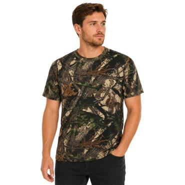 maglietta T-shirt girocollo mezze maniche mimetica camouflag