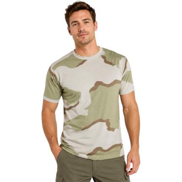 T-shirt maglietta Sport  Manica Corta in cotone desert deser