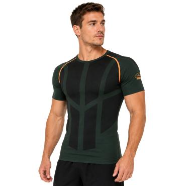 Maglia Termica a Compressione Senza Cuciture a Mezza Manica 