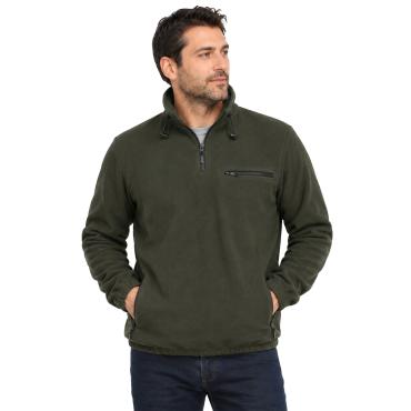 Maglia maglione pesante pile bosco zip abbigliamento tecnico