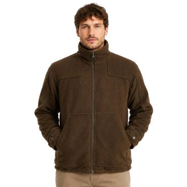 Maglione pile zip montagna giacca tasche neve caccia cacciat