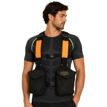 Trisacca gilet caccia sport antistrappo softair uomo cotone 