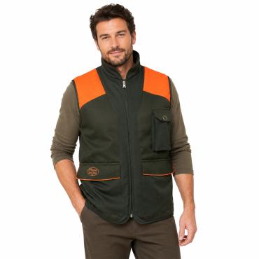 Gilet caccia verde arancio cordura impermeabile abbigliament