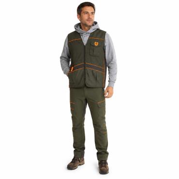 Completo gilet pantalone canvas antistrappo abbigliamento ca