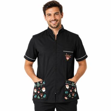 Casacca giacca Natalizia barbiere lavoro Natale centro estet