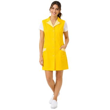 Camice smanicato donna giromanica bottoni estivo pulizie lav