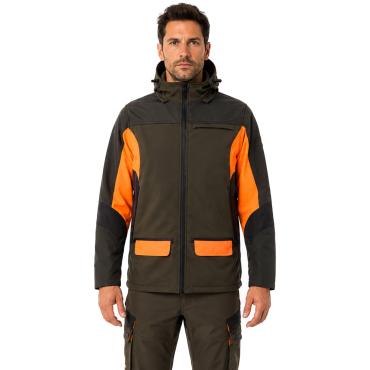 Giacca alta visibilita' in ottimo tessuto softshell Impermea