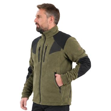 Giacca giubbino pile idrorepellente elasticizzata caccia nev