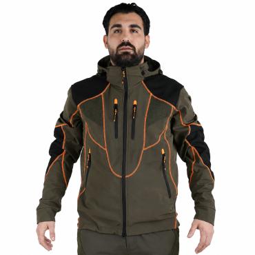 Giacca giubbino Softshell foderata in pile membrana M-tex Im