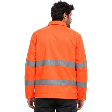 Giubbino alta visibilita' arancio luminex giacca sicurezza c