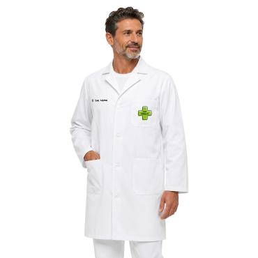 2 x Camice Bianco uomo da Laboratorio medico dottore manica 