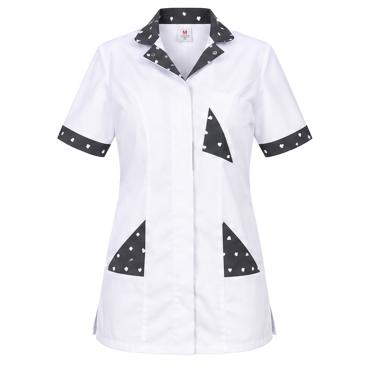 Camice estetista coiffeur centro massaggi abbigliamento bian
