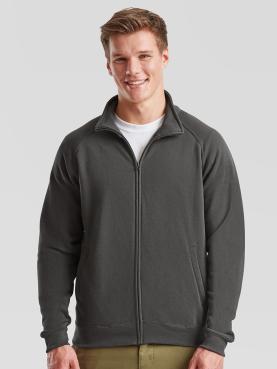Felpa personalizzabile con zip intera nascosta e maniche rag