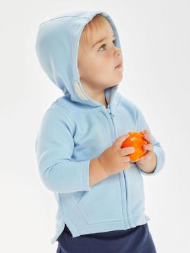 Baby Zipped Hoodie Felpa Baby con Zip e Cappuccio Personaliz