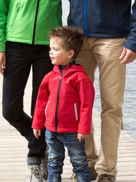 Junior Hooded Soft Shell Jacket Giacca Softshell Junior con 