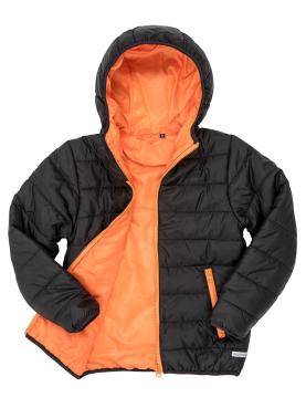 Giacca Imbottita Junior con Cappuccio Antivento e Impermeabi