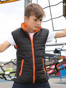 Gilet Imbottito Junior Antivento e Impermeabile con Zip