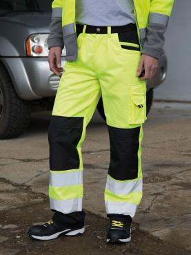 Pantaloni Cargo Alta Visibilita' Multitasche con Bande Rifle