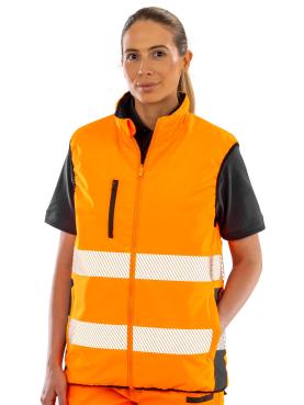 Gilet Double Face con Dettagli Catarifrangenti