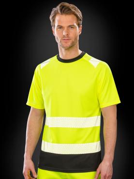 T-shirt da lavoro alta visibilita' elasticizzata e traspiran