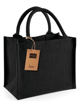 Mini Shopper Multiuso in Juta con Manici in Cotone Personali