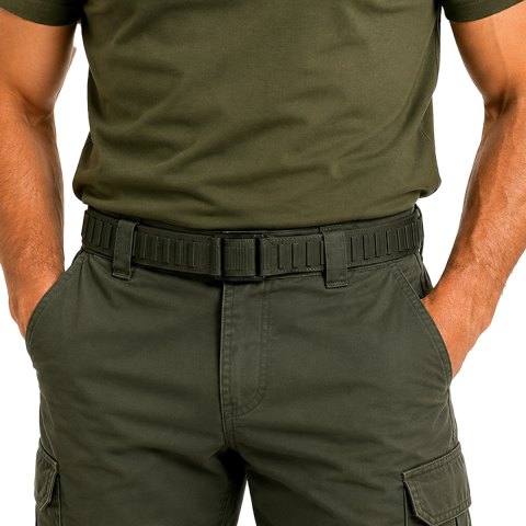 Cartuccera cartucciera elastica 30 celle verde mimetico pallottole caccia tordo