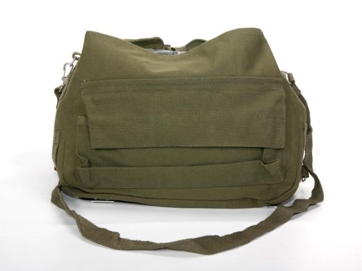 Borsa tracolla modello tascapane tedesco cotone verde nero woodland