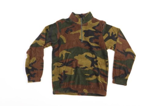 Maglia maglietta pile bimbo bambino bambina invernale calda mimetica neve