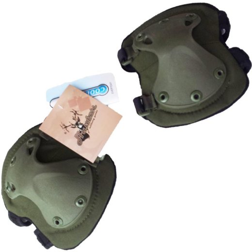 Ginocchiere e gomitiere protezione softair coolmax nero verde mimetico soft air