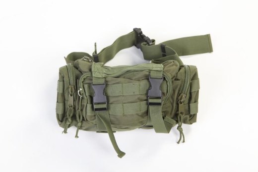 Borsa marsupio borsello soft air in pvc sportiva militare fibbie sgancio rapido