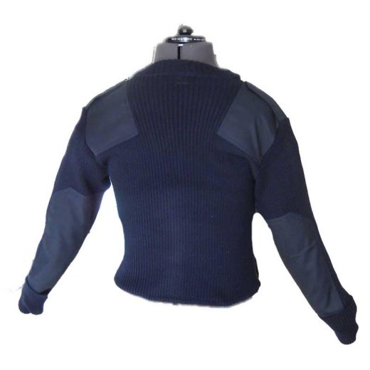 Maglione maglia pullover scollo v blu lana invernale vigilanza guardia giurata - Personalizzabile con il tuo logo